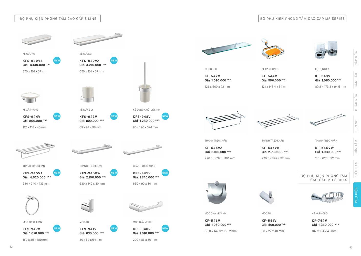 Thiết bị vệ sinh INAX Catalogue và Bảng giá mới nhất 2026 /Page 76